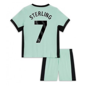 Maillot de foot Chelsea Raheem Sterling #7 Troisième enfant 2023-24 Manches Courte (+ pantalon court)